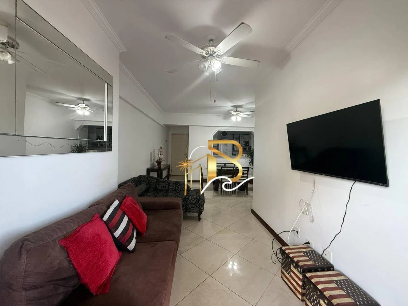 Apartamento com 2 dormitórios à venda, 93 m² por R$ 800.000,00 - Praia da Enseada - Guarujá/SP - Apartamento em Praia da Enseada SP