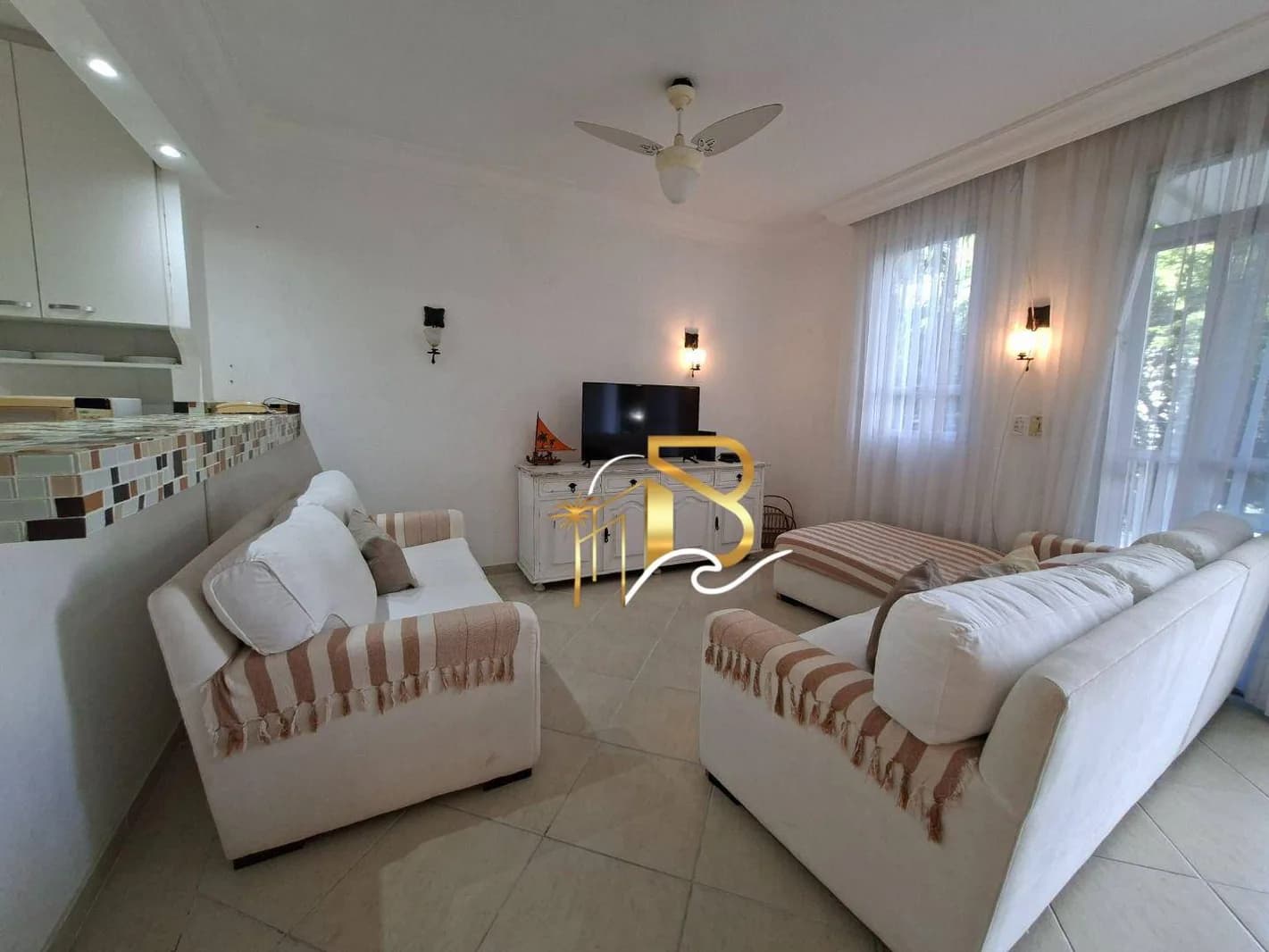 Apartamento com 3 dormitórios, 110 m² - venda por R$ 600.000 ou aluguel por R$ 4.400/mês - Enseada - Guarujá/SP - Apartamento em Enseada SP