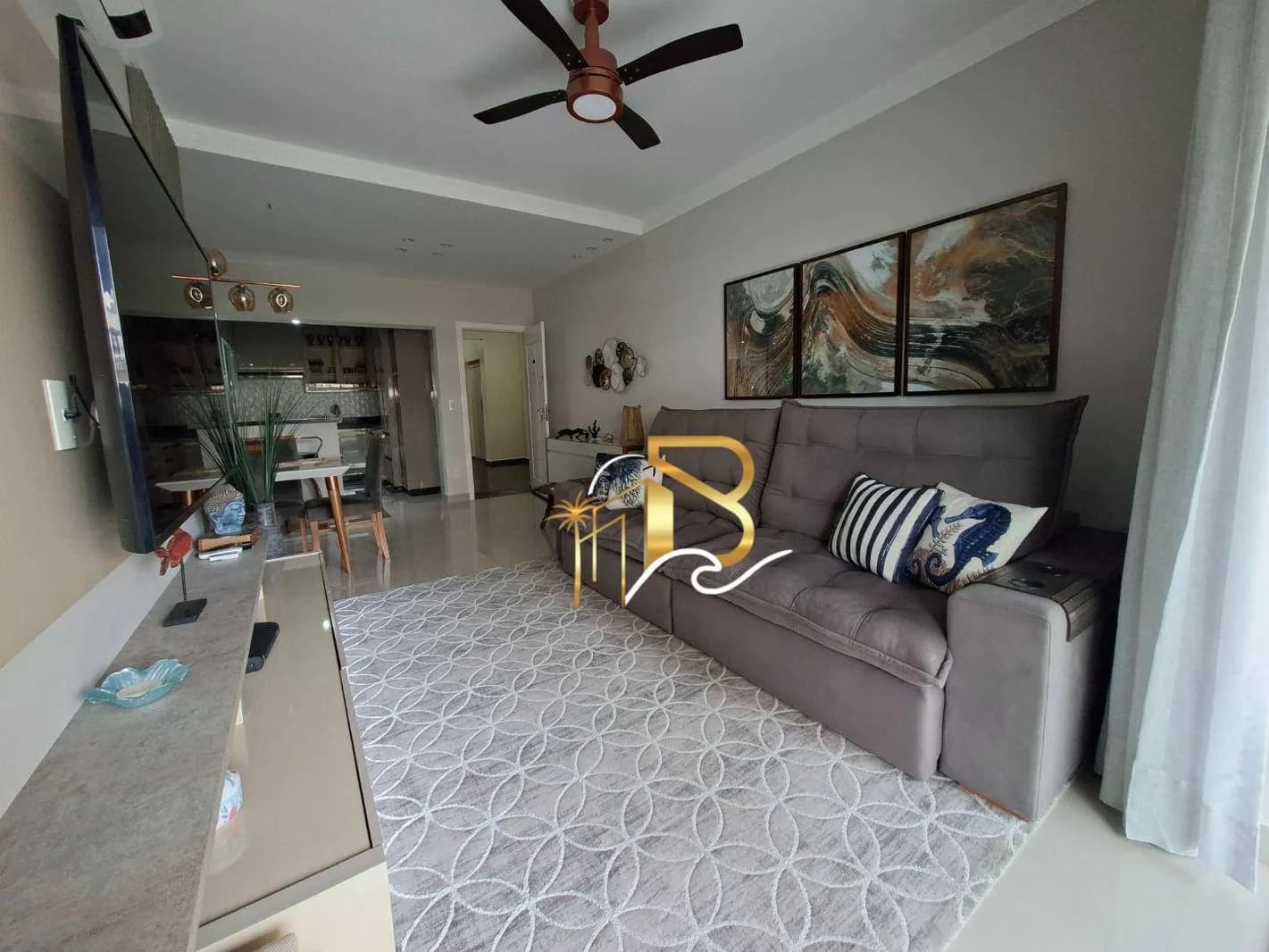 Apartamento com 3 dormitórios à venda, 114 m² por R$ 780.000,00 - Praia da Enseada - Guarujá/SP - Apartamento em Praia da Enseada SP
