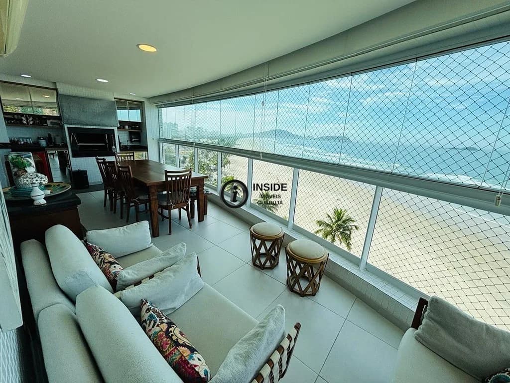 Apartamento com 3 suítes na enseada frente mar - Apartamento em Enseada SP