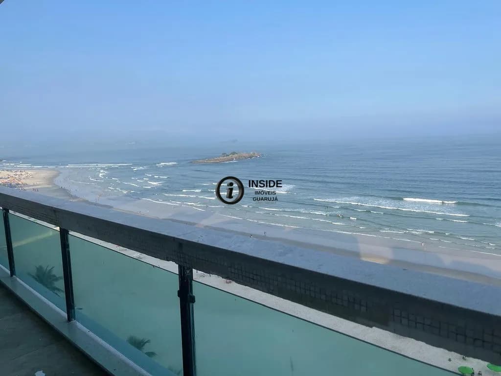 Apartamento com 4 quartos de frente para o mar - Apartamento em Pitangueiras SP