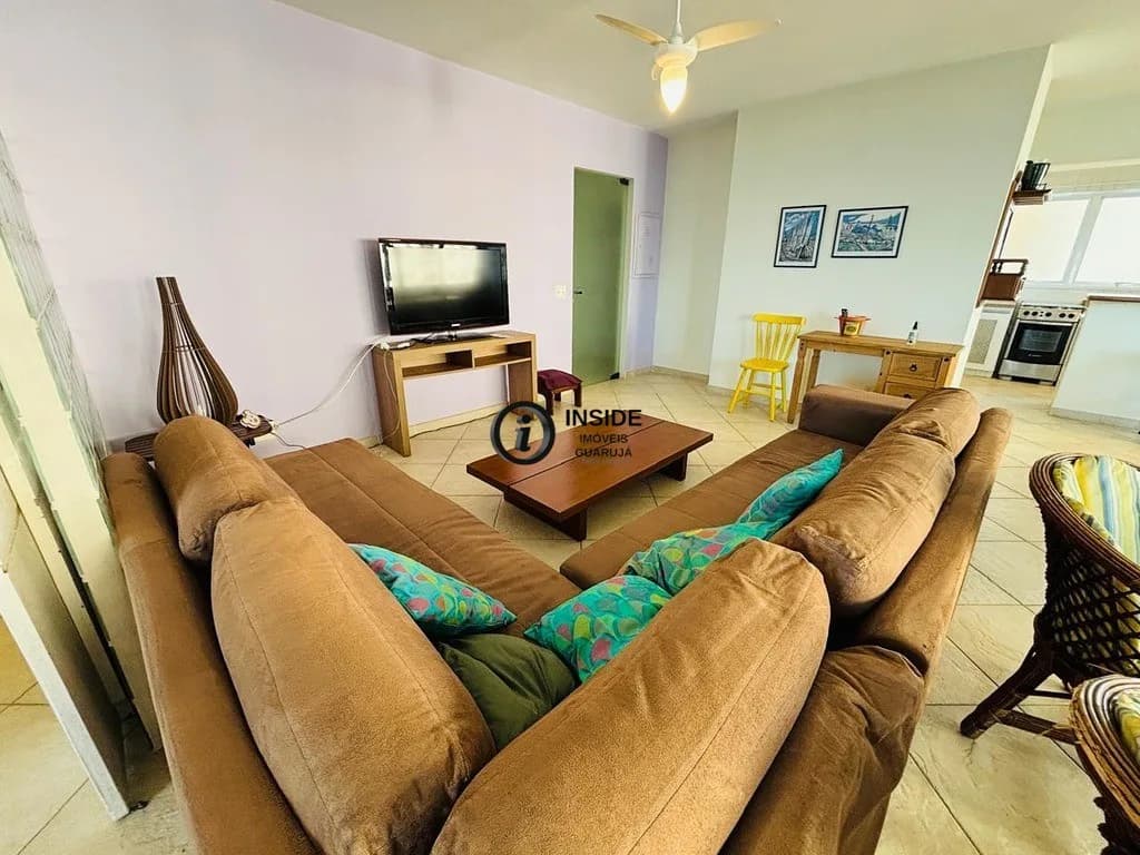 Apartamento de 3 quartos na enseada com vista mar - Apartamento em Astúrias SP