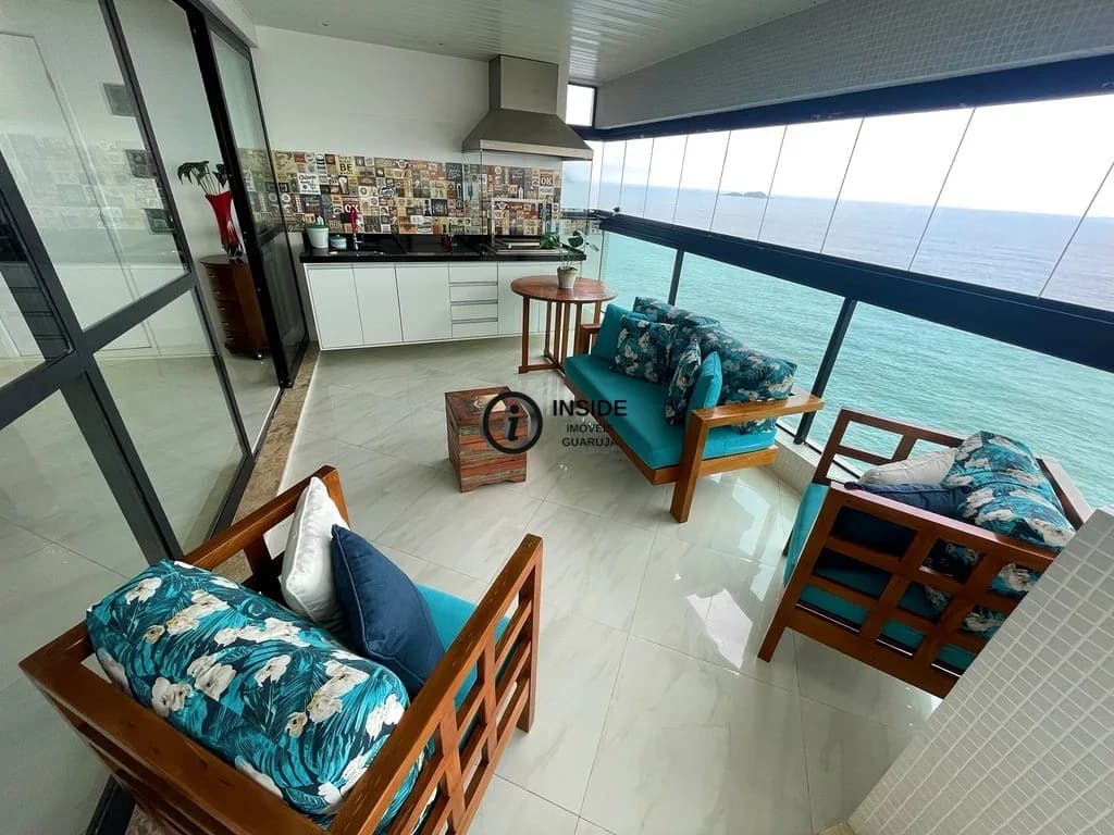 Apartamento de 3 suítes frente ao mar Pitangueiras - Apartamento em Pitangueiras SP