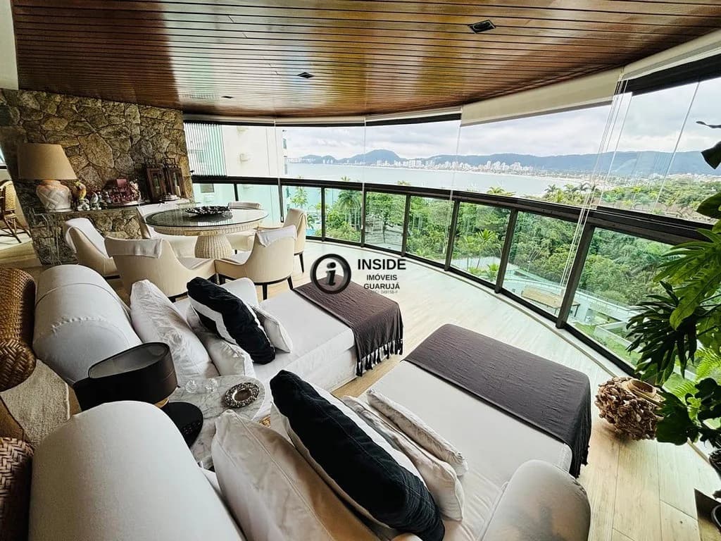 Apartamento no Tortugas com 5 suítes e vista mar - Apartamento em Enseada SP