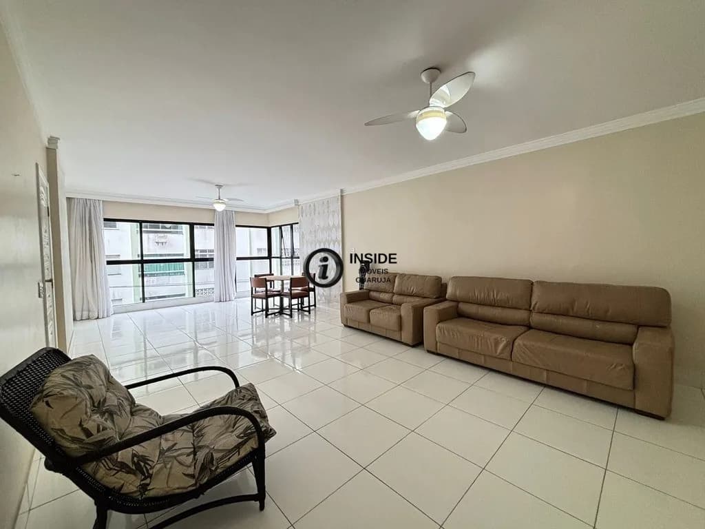 Apartamento para locação com 3 quartos no guarujá - Apartamento em Pitangueiras SP