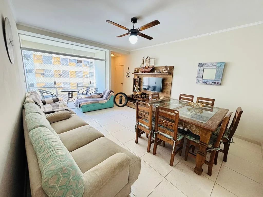 Apartamento para locação com 4 quartos no Guarujá - Apartamento em Pitangueiras SP