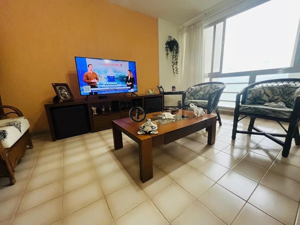 Apartamento pé na areia com 2 quartos e 2 vagas - Apartamento em Pitangueiras SP