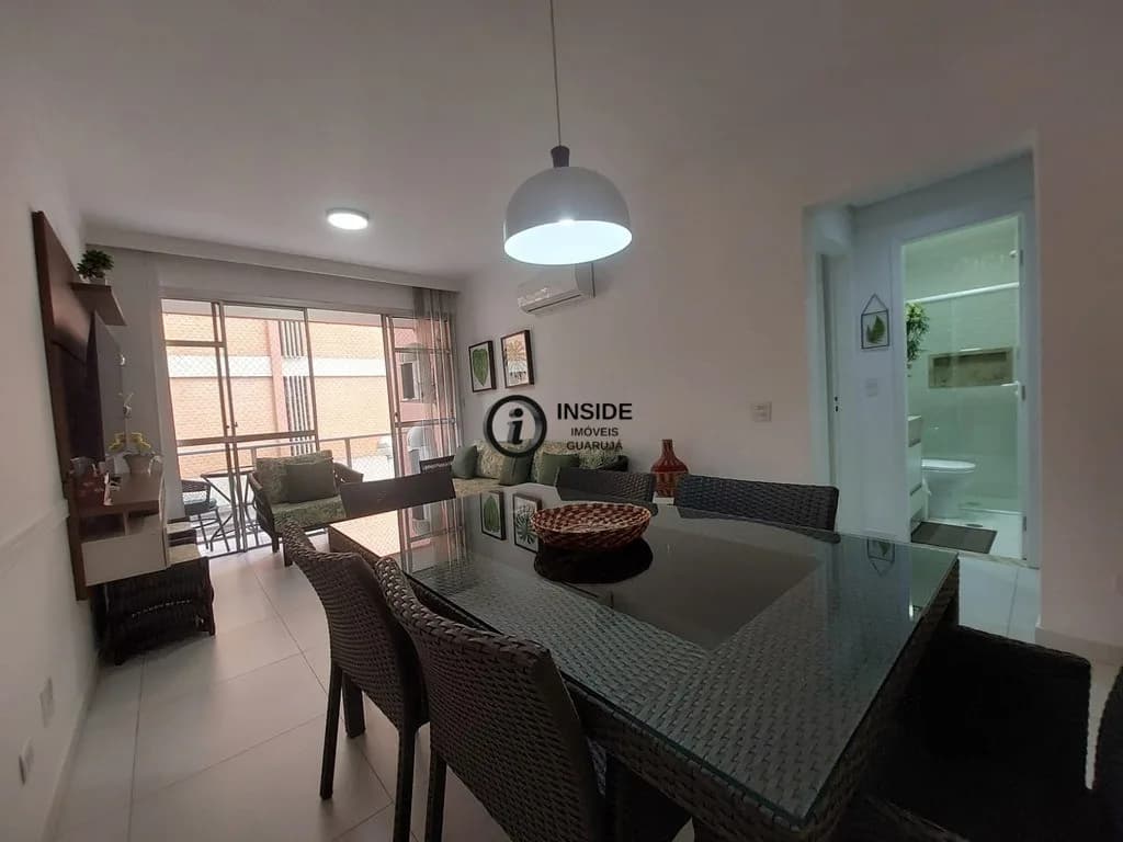 Apartamento reformado, 2 suítes mais dependência - Apartamento em Enseada SP