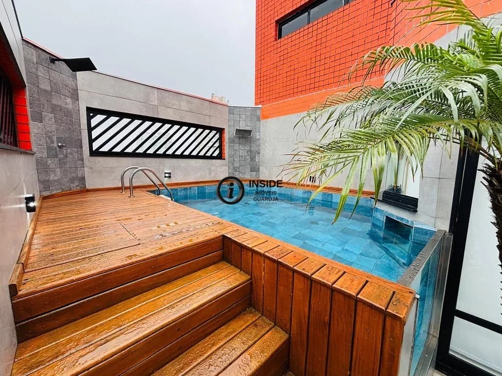 Cobertura 3 quartos , impecável , vista mar - Apartamento em Enseada SP