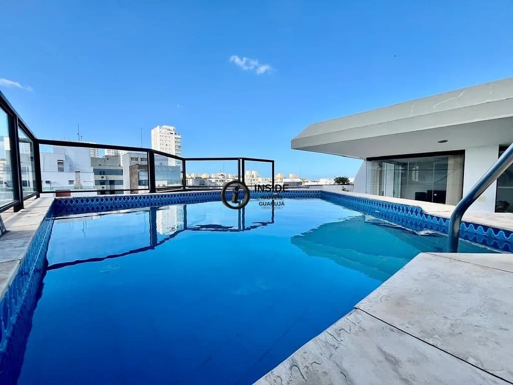 Cobertura à venda com 4 quartos e piscina - Apartamento em Enseada SP
