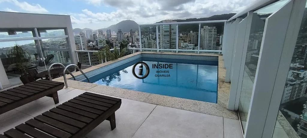 Cobertura alto padrão vista deslumbrante ao mar - Apartamento em Enseada SP
