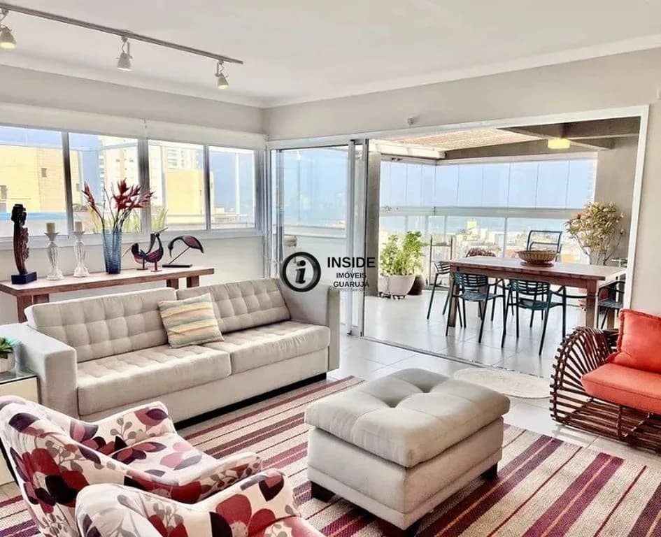 Cobertura Duplex de 3 quartos na região do aquário - Apartamento em Enseada SP