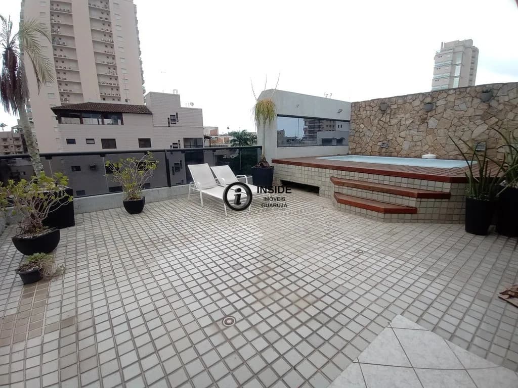 Cobertura penthouse com 3 quartos na enseada - Apartamento em Enseada SP
