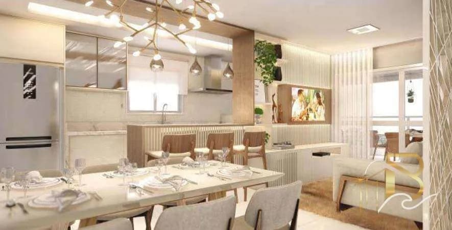 Lançamento com 3 dormitórios à venda, 101 m² por R$ 1.200.000 - Pitangueiras - Guarujá/SP - Apartamento em Pitangueiras SP